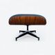 Black & Santos Herman Miller Original Eames Lounge Chair & Ottoman