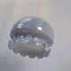 Pearlescent glass pendant light – Retro-contemporary style, unique light fixture