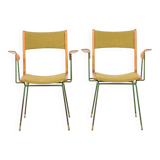 Boomerang chair attr. to Carlo De Carli, set of 2, Italy 1950s