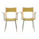 Boomerang chair attr. to Carlo De Carli, set of 2, Italy 1950s