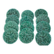 Set of 12 Green Majolica Leaf Plates Sarreguemines Digoin 1930