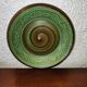 Antique plate Rössler AG Aedermannsdorf Switzerland Ceramics with floral motif Green