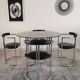 Bauhaus-style dining set from the 70s