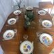 Table ronde extensible vintage