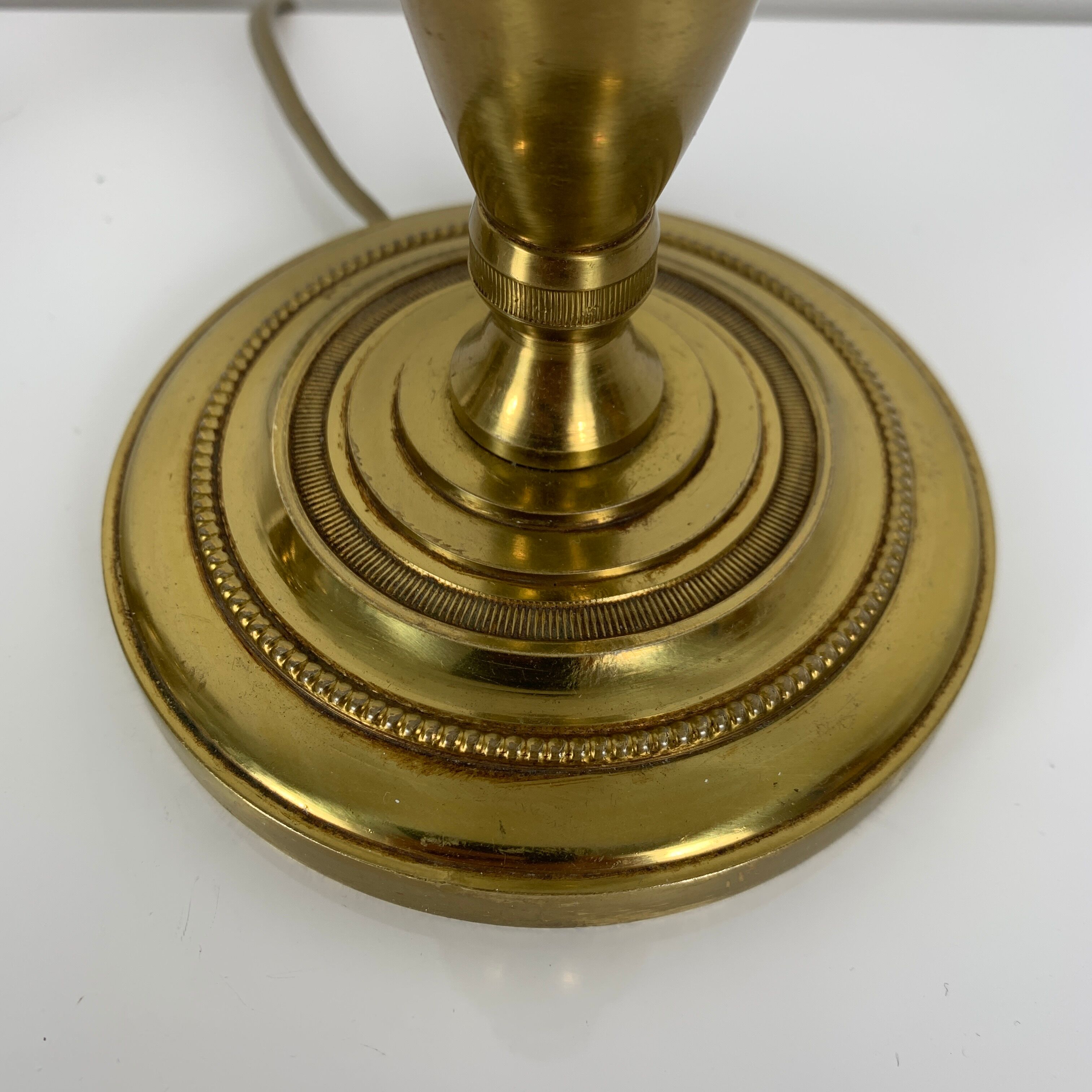 Pair of gilded bronze candlestick lamps gossip style French Empire