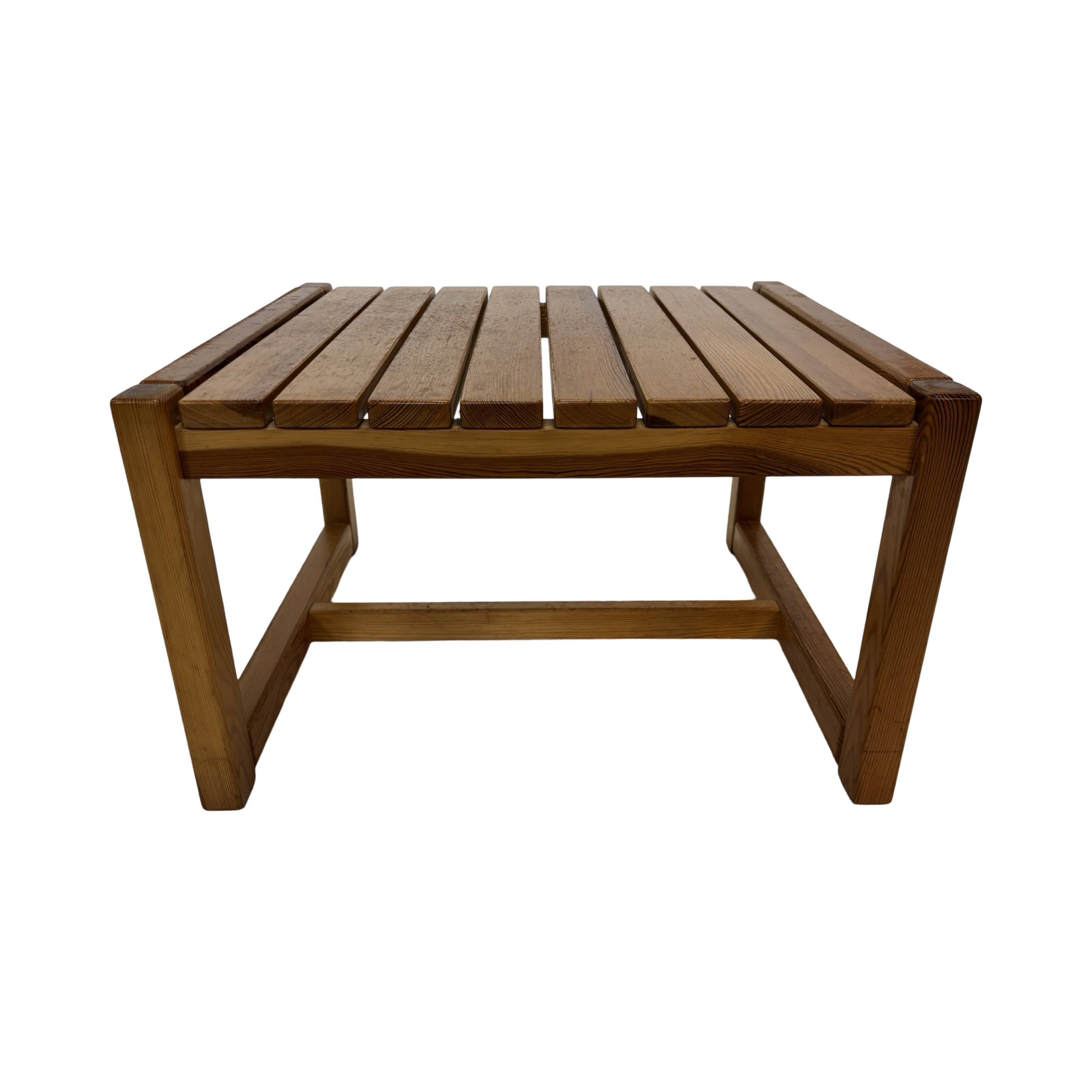 Vintage Wooden Coffee Table Karin Möbring for Ikea 70's Design