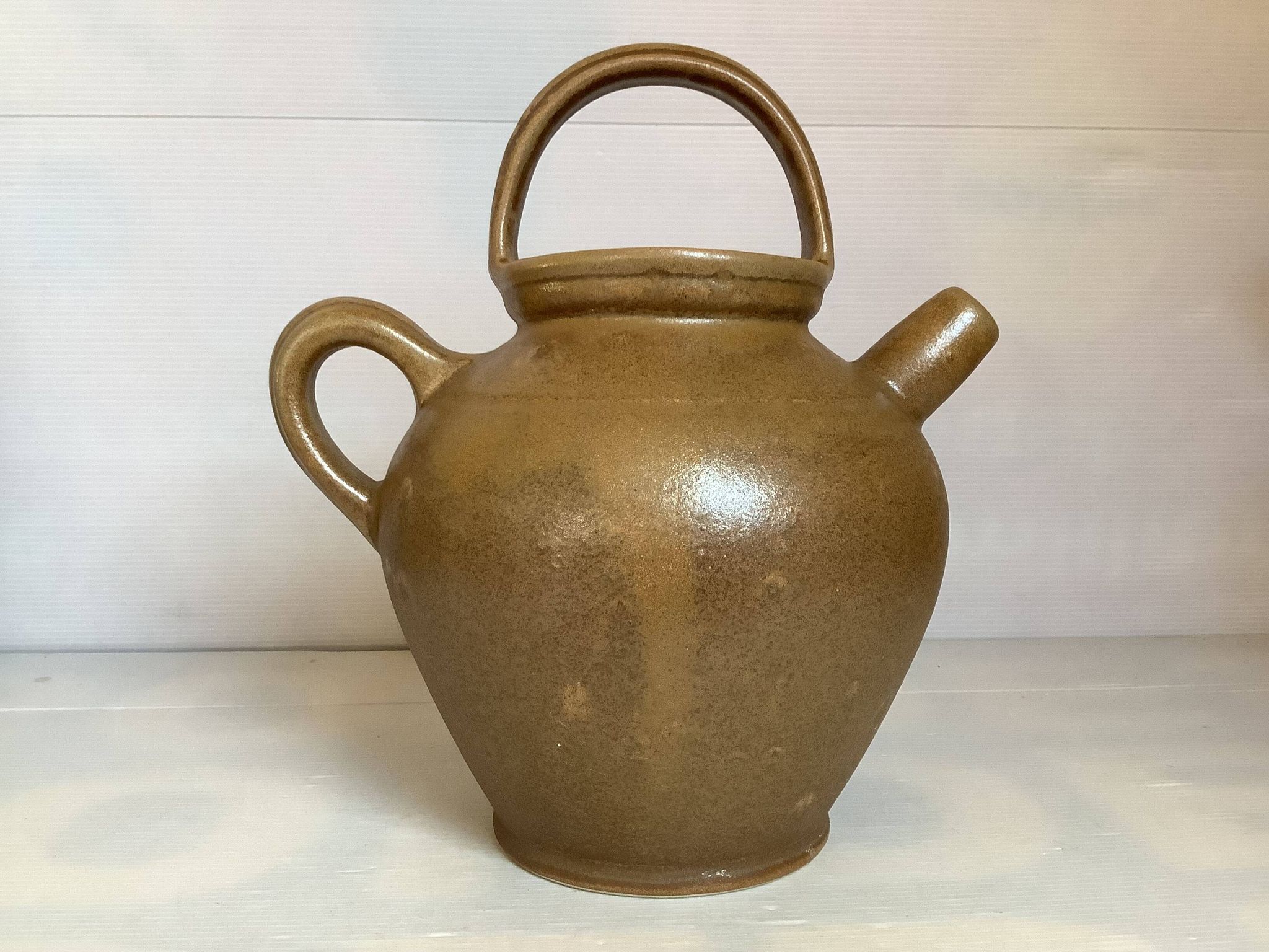 Gargoulette stoneware jug Digoin France