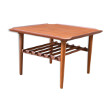 Table basse danoise plateau incurvé