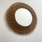 Small rattan mirror