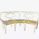 Banc de jardin ancien arrondi