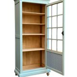 Antique celadon glass Parisian wardrobe H162