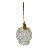 Bubbles molded glass pendant lamp
