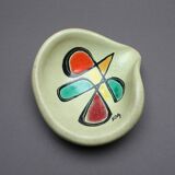 Empty pocket signed in pottery abstract pattern 1950s