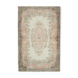 Handmade Decorative Oriental Beige Carpet 193 cm x 302 cm - 25049