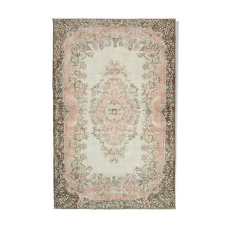 Handmade Decorative Oriental Beige Carpet 193 cm x 302 cm - 25049