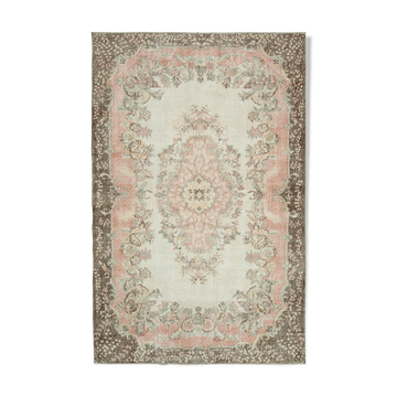 Handmade Decorative Oriental Beige Carpet 193 cm x 302 cm - 25049