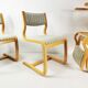 Set of 4 mid-century chairs designed by Magnus Olesen, Denmark, 1970s.