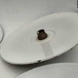 Enameled sheet metal pendant lights