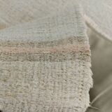 Beige & Black Striped Vintage Kilim Rug, 170x256 Cm