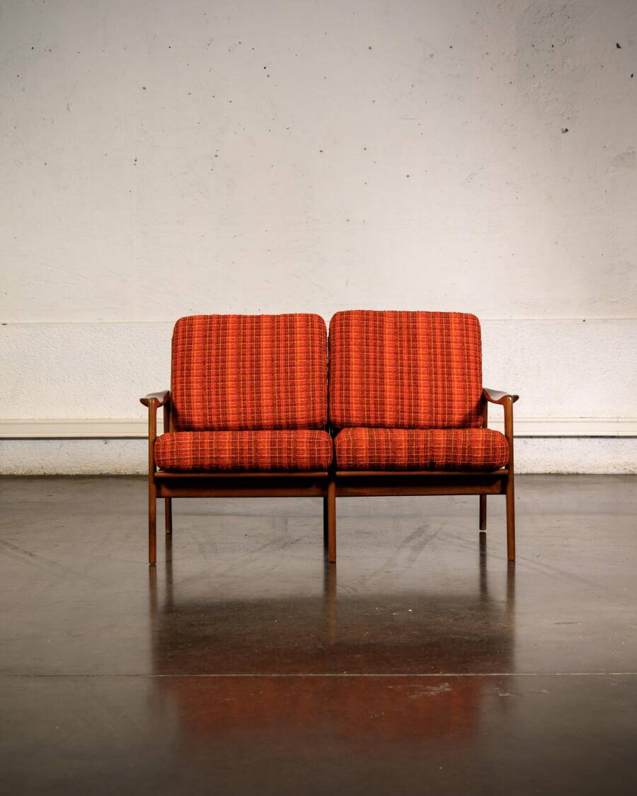 Scandinavian two-seater bench