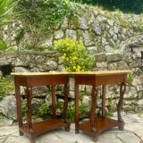 Pair of Empire style mahogany consoles, 20th century