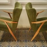 Scandinavian Wing Chair 50s 60s
