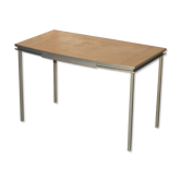 Modern mid-century writing desk signed Cartier in bronze and leather.