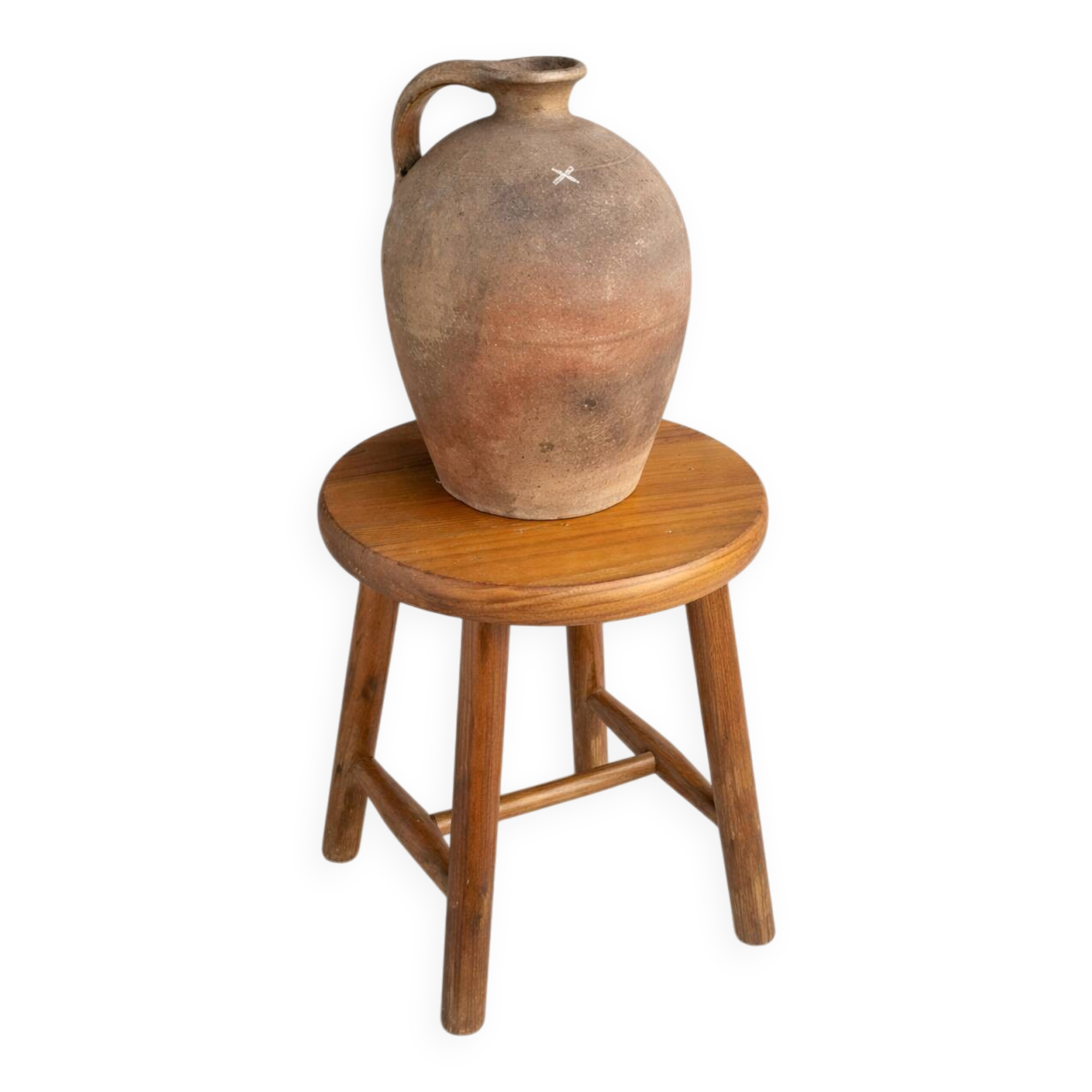 Antique patinated terracotta jar – authentic piece