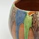 Set of 4 Flemish art nouveau stoneware