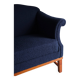 Navy boucle lounge chair | Sweden | 1940s