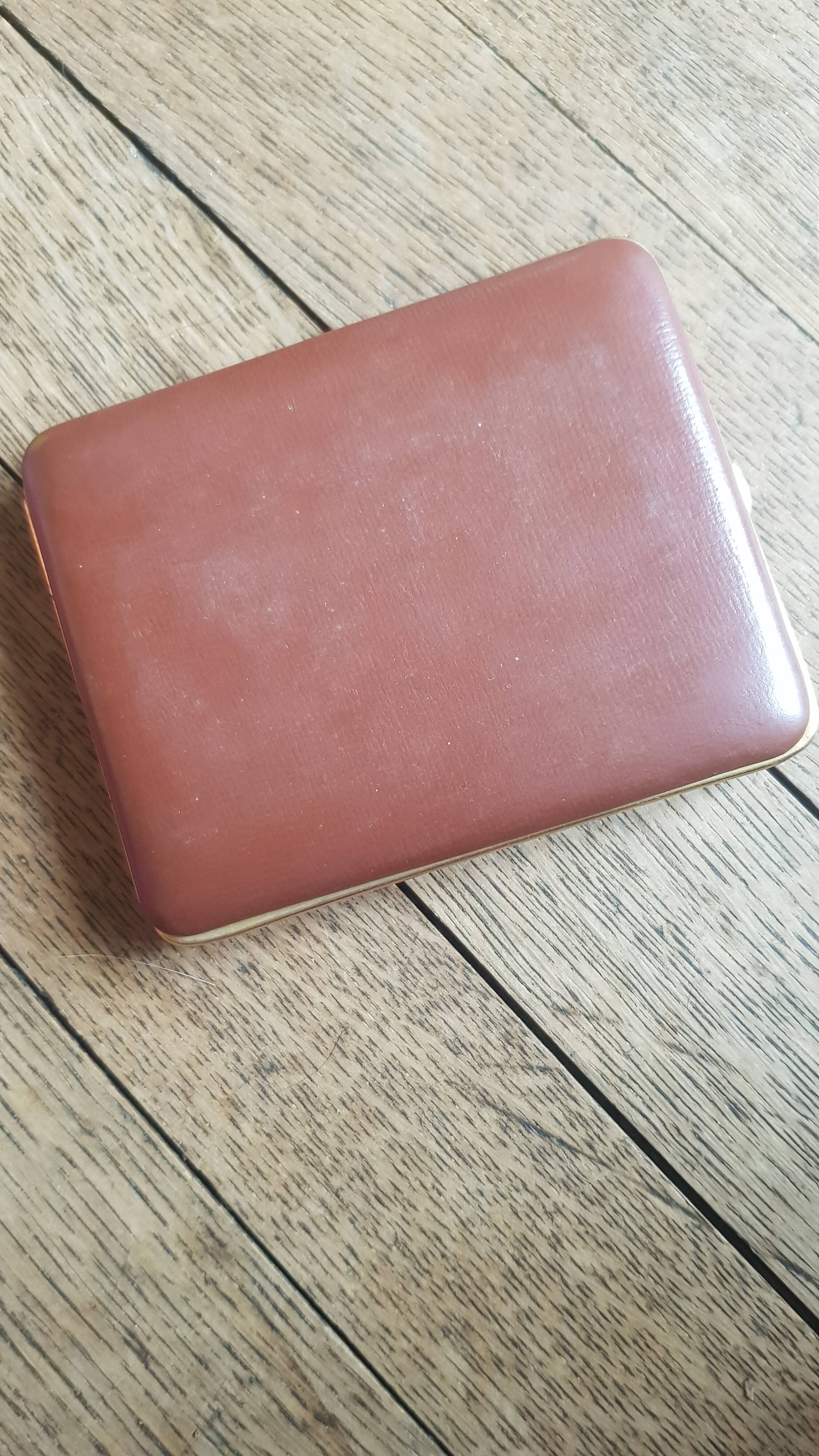 Vintage leather cigarette case