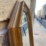 Octagonal Golden Mirror  43x68cm