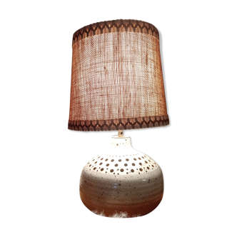 Lampe vintage en grès