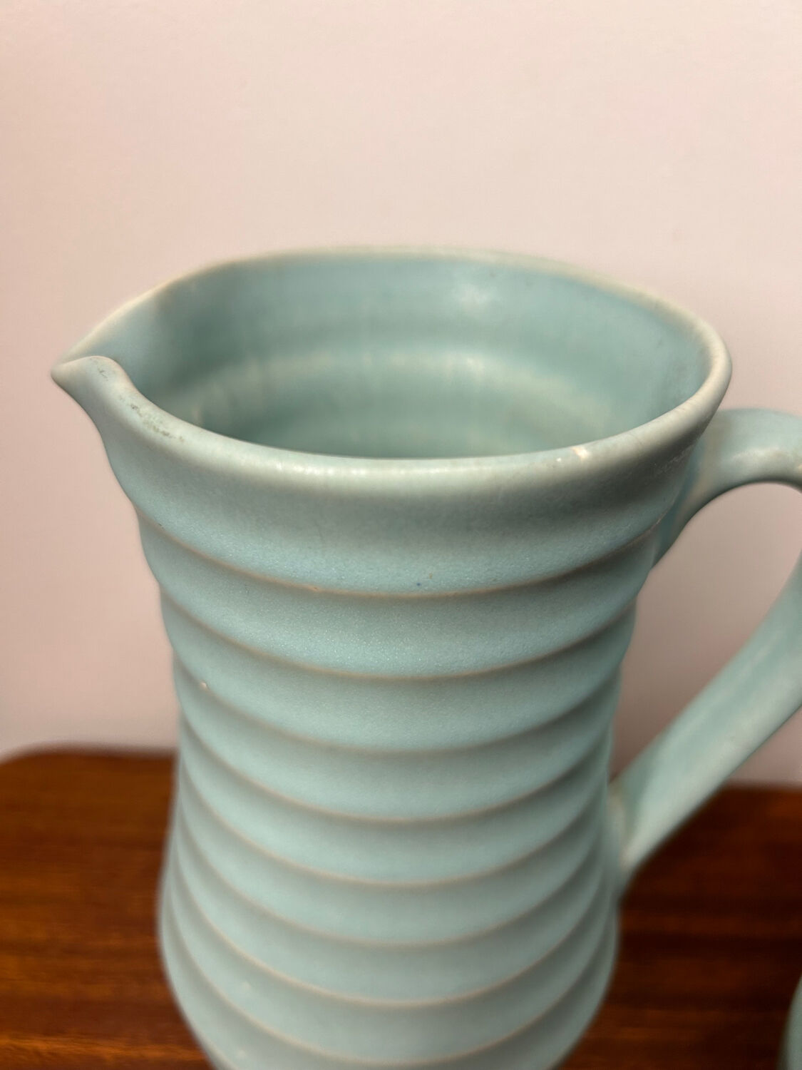 Pair of Langley ceramic pitchers