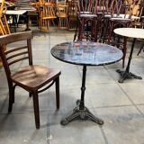Black marble table