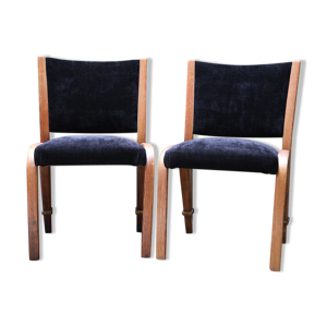 Paire de chaises bow - wood