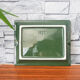 Green and gilded ceramic ashtray M99