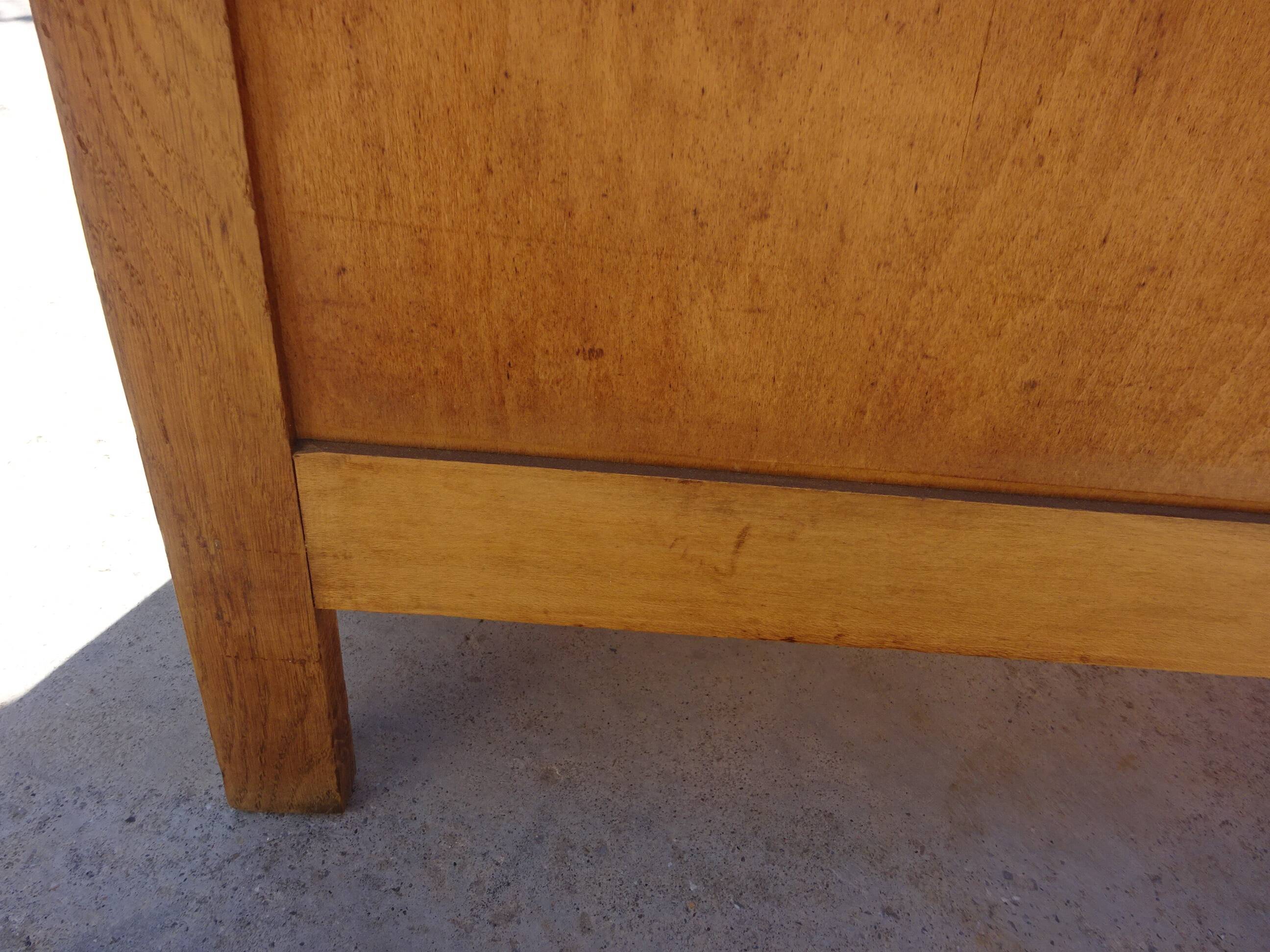 Large oak bedside cabinet