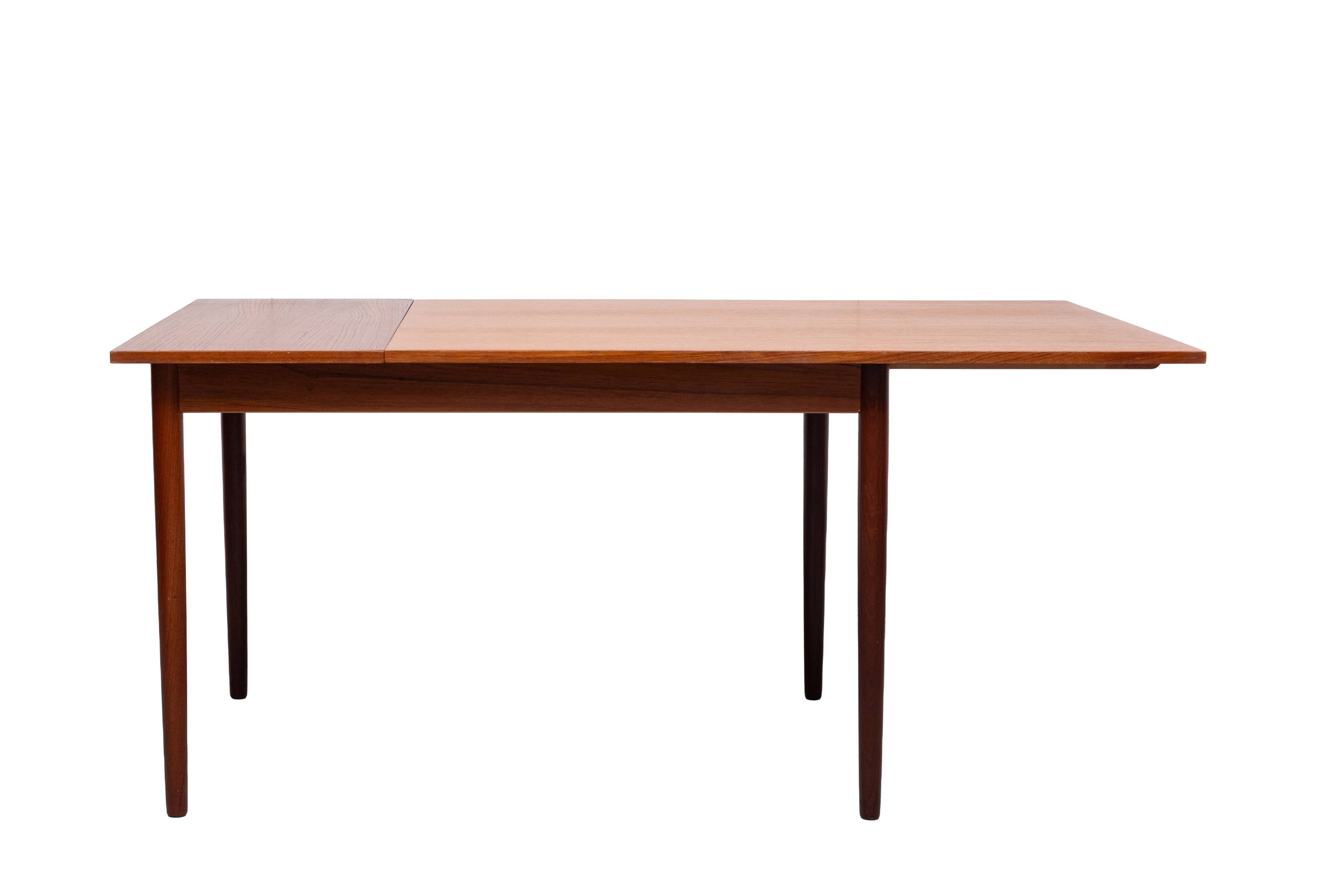 extendable Teak dining table 1960s Holland