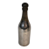 Rare silver-plated and brass shaker in the shape of a champagne bottle