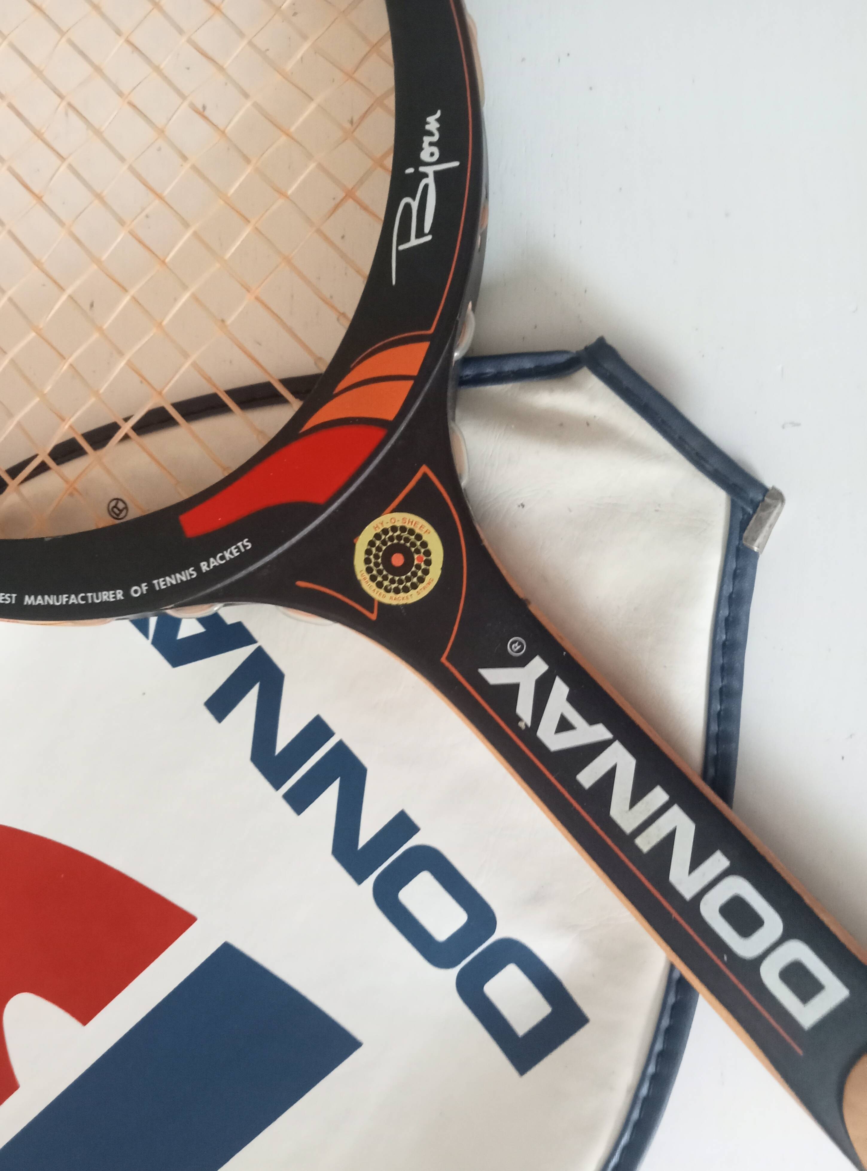 Vintage wooden tennis racket Bjorn Borg