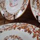 5 Saint-Amand earthenware dessert plates with Chinese decoration