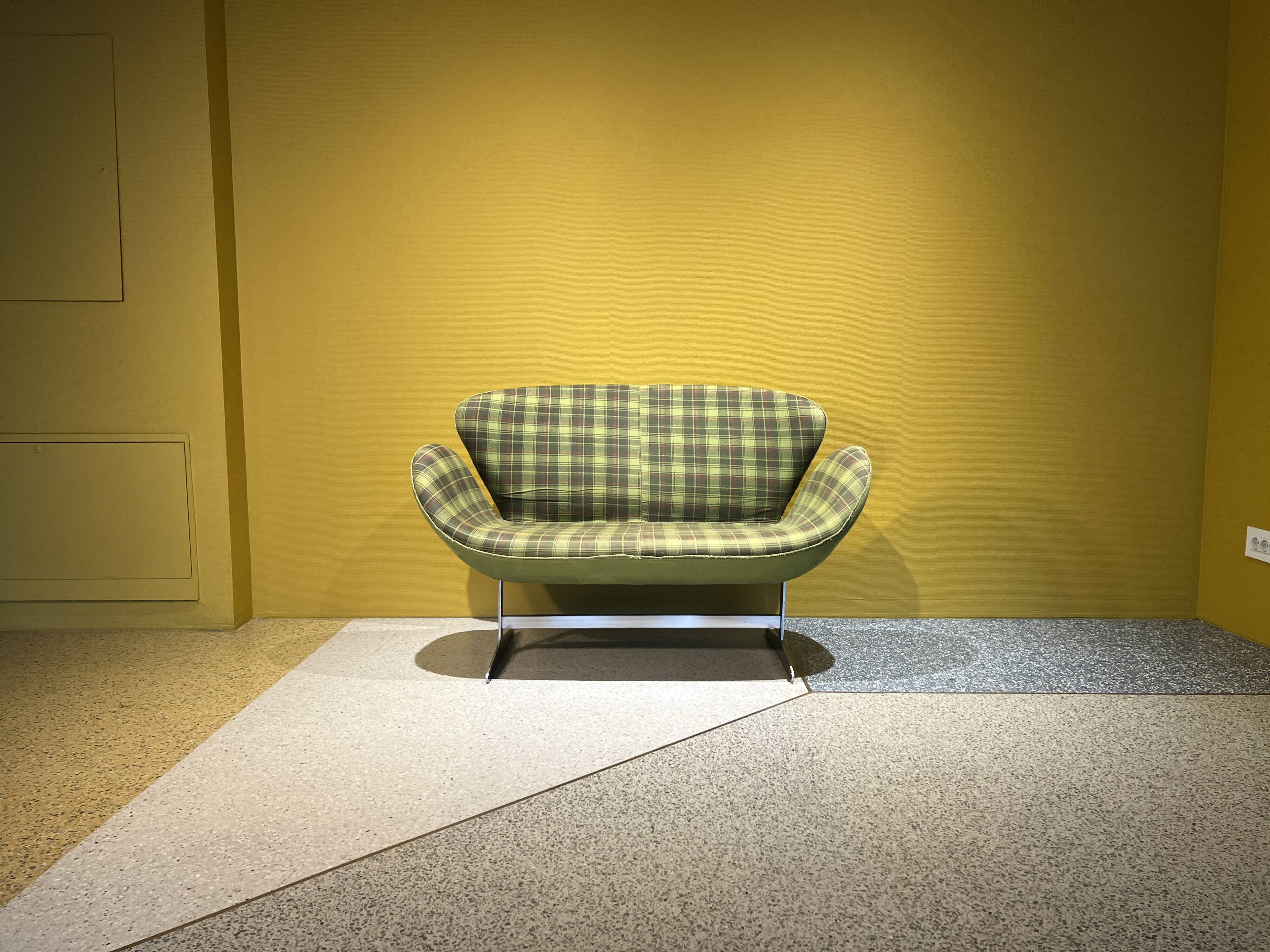 Space Age Sofa Hans Wegner Style, Denmark, 1970's