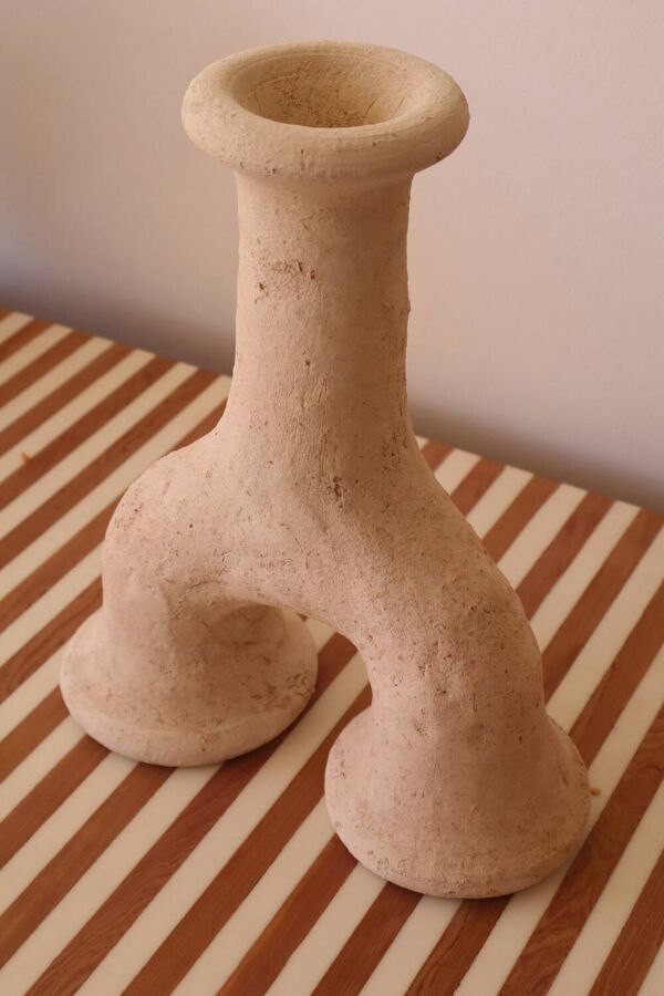 Poterie sculpture en tamegroute brute wabi sabi