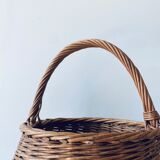 Large round wicker basket