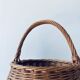Large round wicker basket