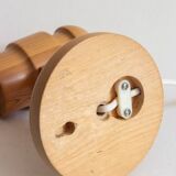 Swedish pine wall light, Solbackens Svarveri, Sweden, 1970s
