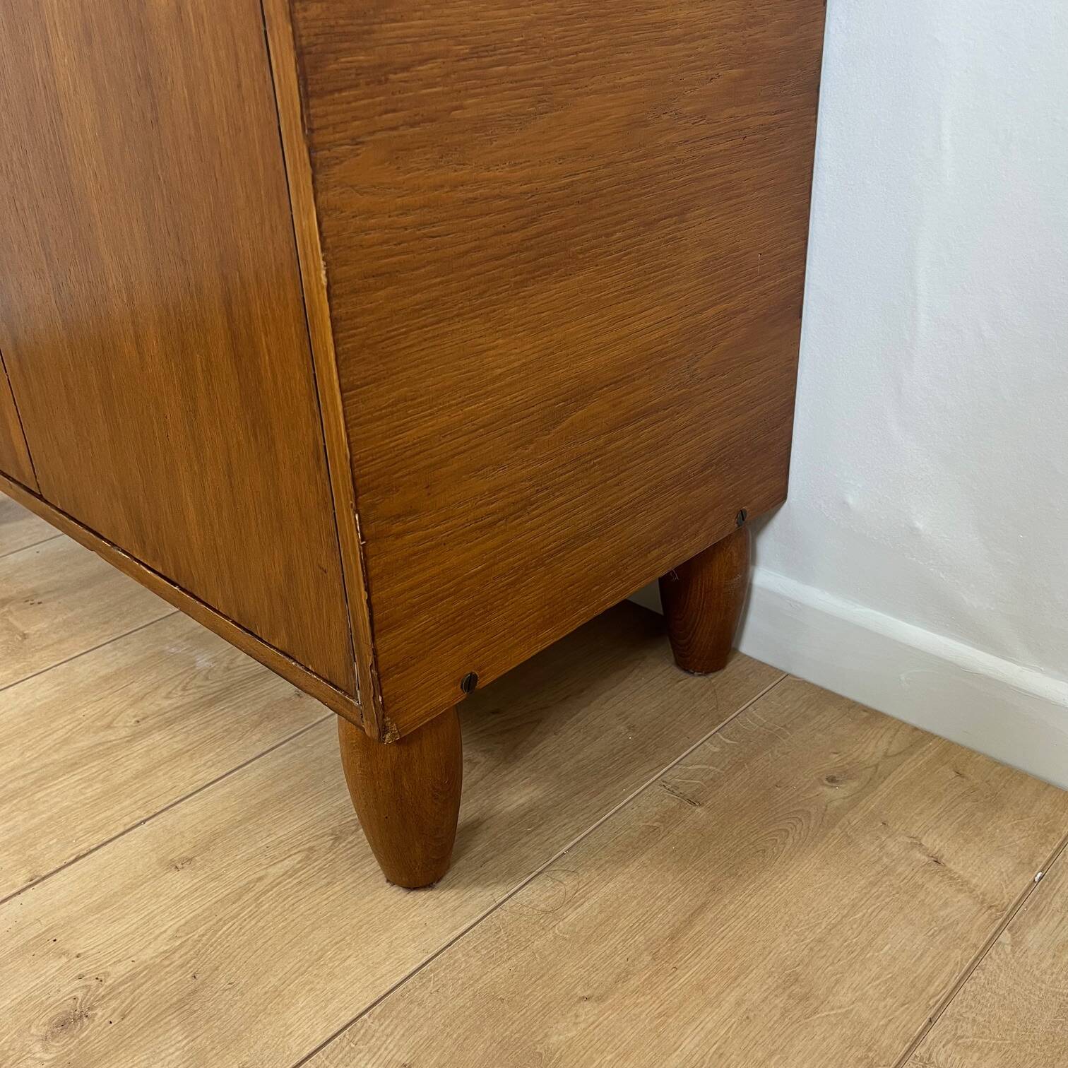 Meuble à chaussure vintage en bois, 1970