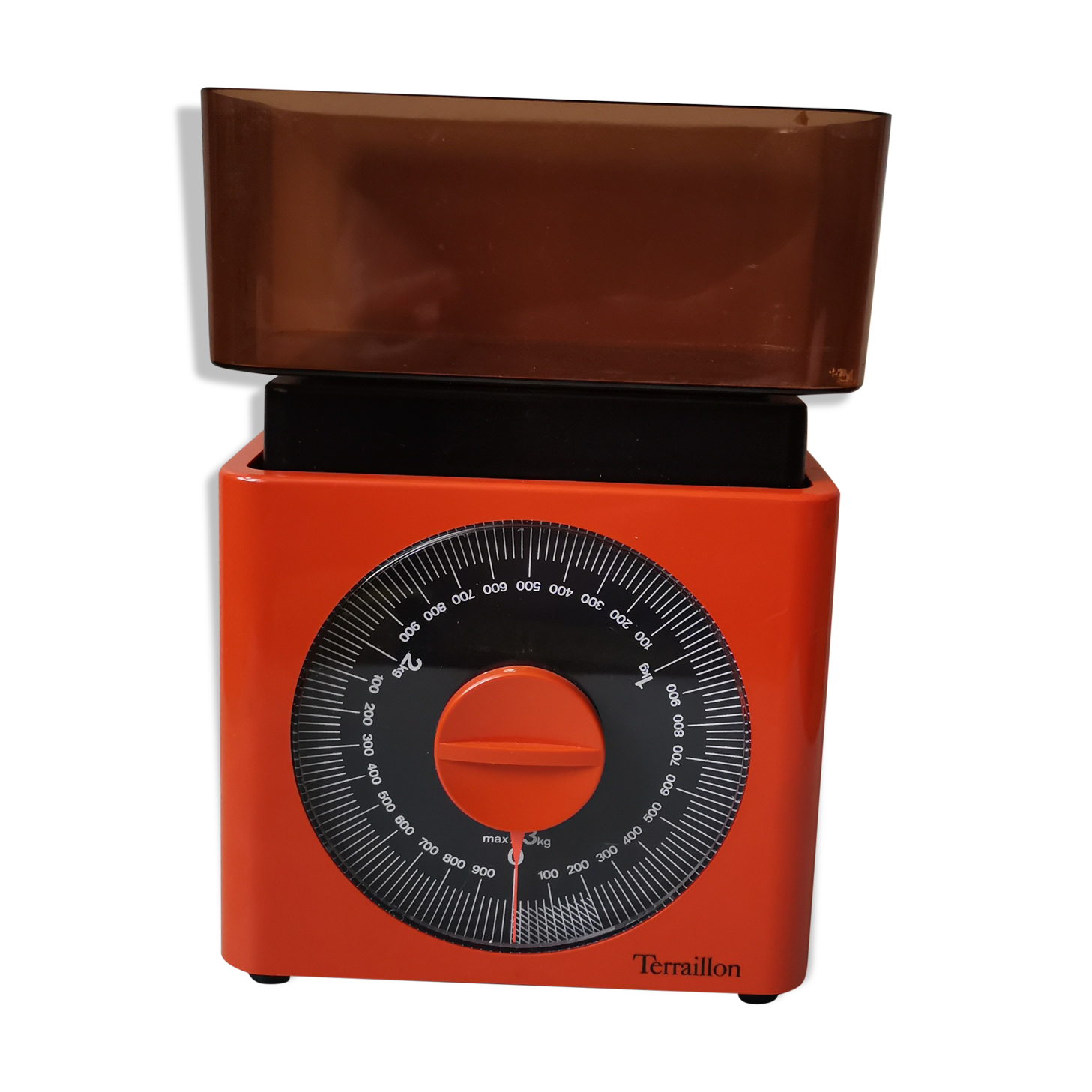 Vintage scale format Terraillon orange 70s