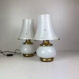 Set of Two F.Fabbian Murano Table Lamp from 1970'